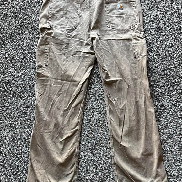 Tan Carhartt Carpenter Pants Mens 36x32 - Picture 4 of 6